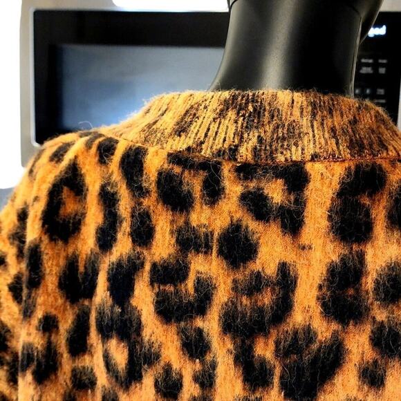 Palm Angels Animalier Brushed Cardigan 'Brown/Black' Size L - Picture 4 of 16